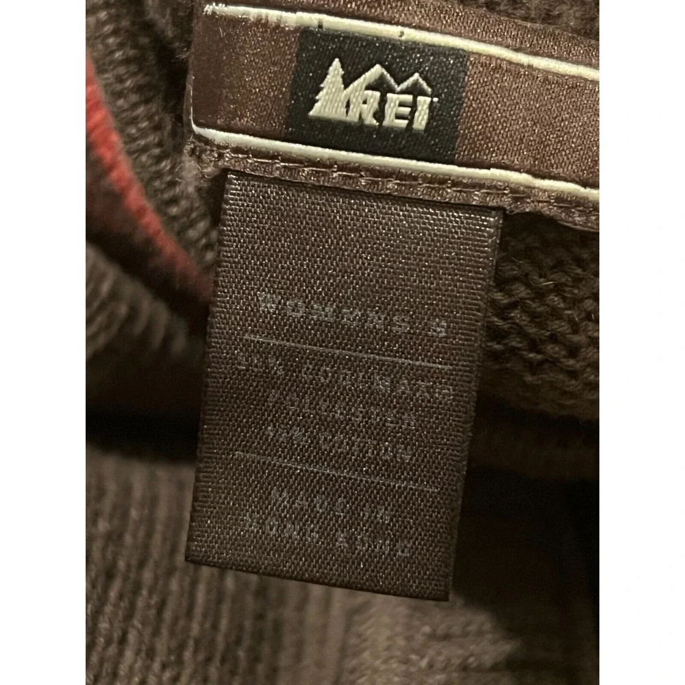REI Sweater Women's Large Brown‎ Full Zip Knit Cardigan Long Sleeve Outdoors - Picture 5 of 5